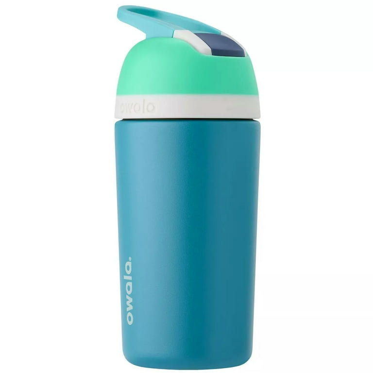 Owala Kids Flip Insulated Stainless-Steel Water Bottle with Straw and  Locking Lid, 14-Ounce, Blue & Teal