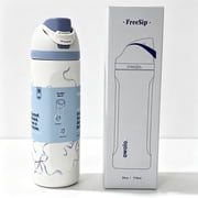 Owala 24 oz FreeSip Holiday collection- Blue Bows