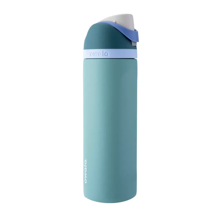 OWALA 24OZ FREESIP STAINLESS STEEL WATER BOTTLE - MISTY MEADOW