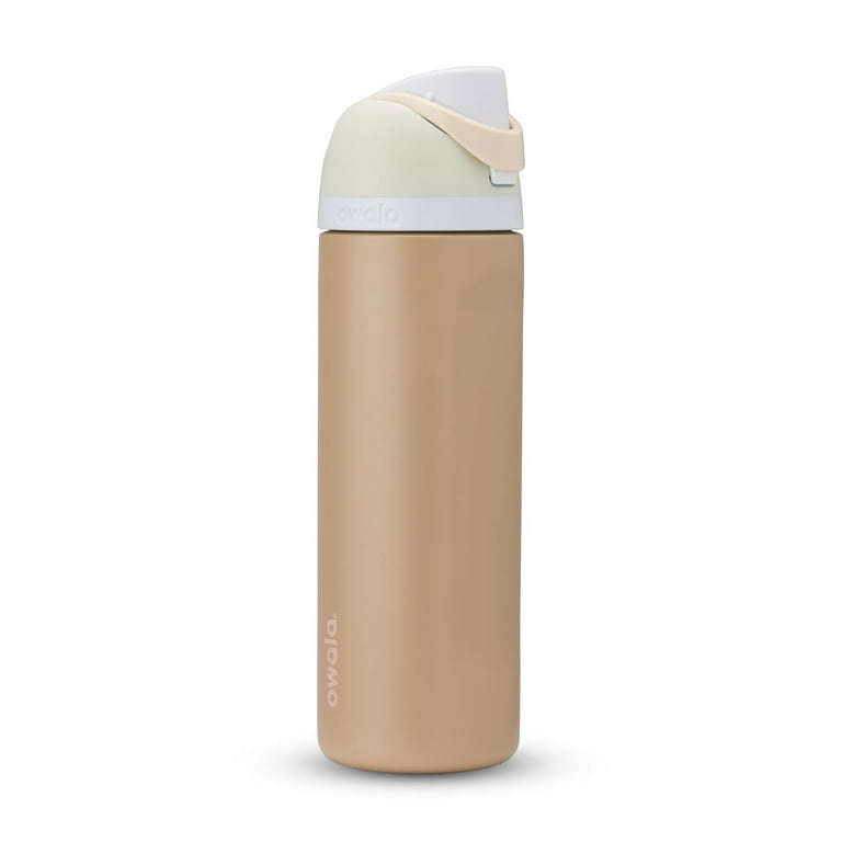 Owala FreeSip 24 fl. oz. Tan BPA Free Muddy Buddy Water