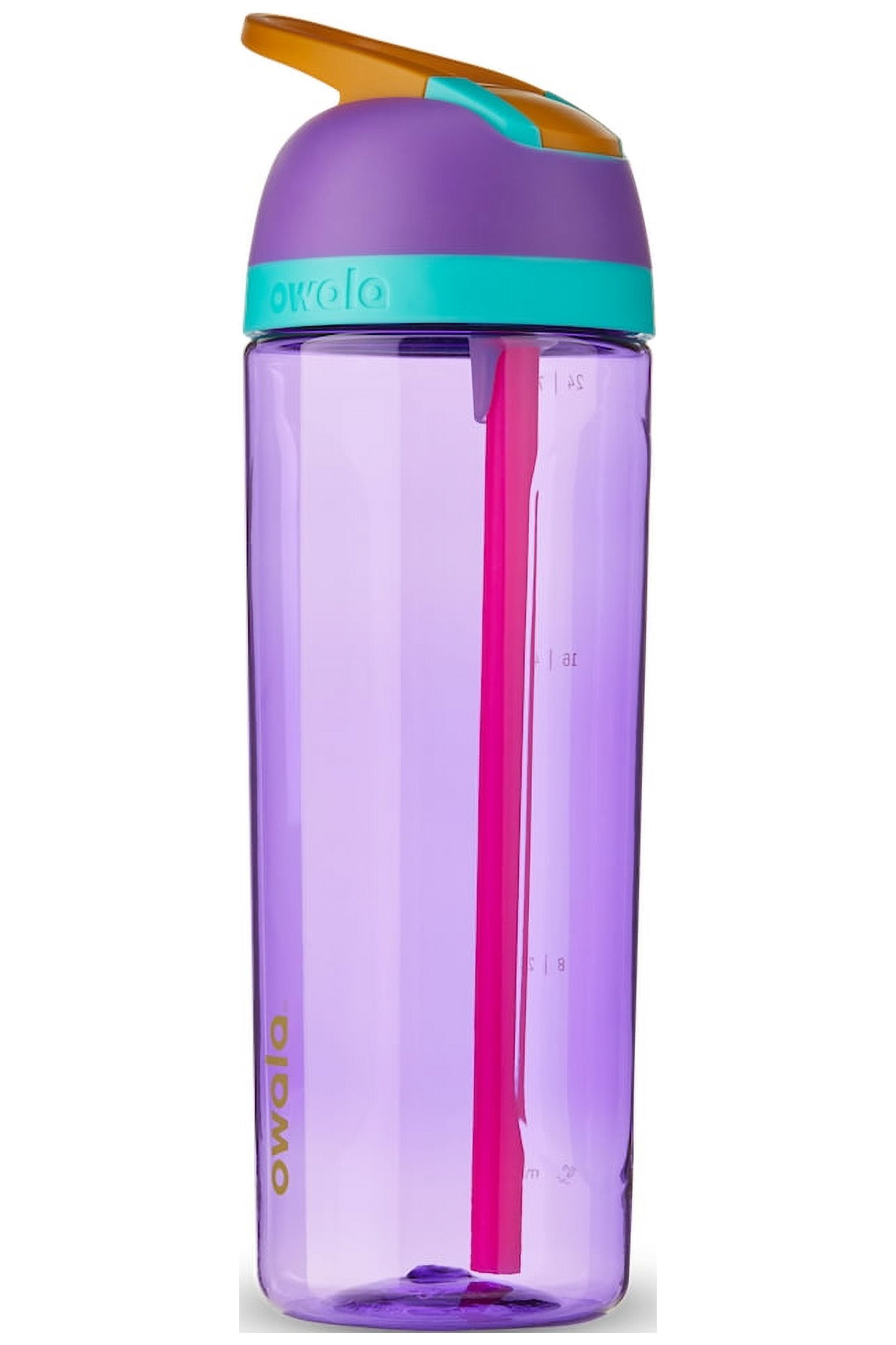 Owala 25 oz Purple Plastic Water Bottle with Flip-Top and Straw Lid