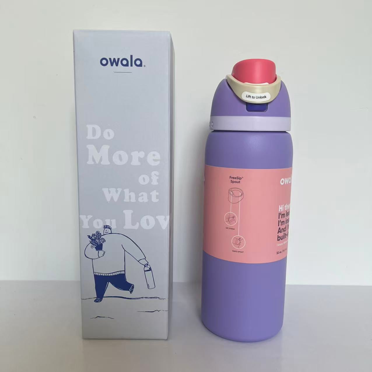 Owala 32 oz. FreeSip Stainless Steel Water Bottle - Violet
