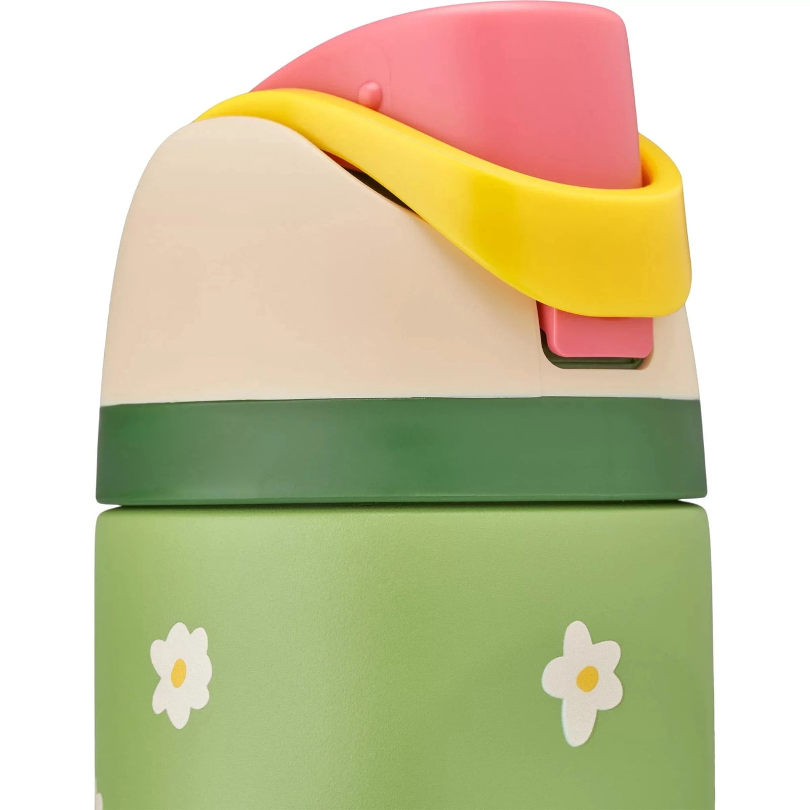 Owala Darling Daisy FreeSip - Stylish & Safe Hydration: 24oz Floral Green, Built to Last