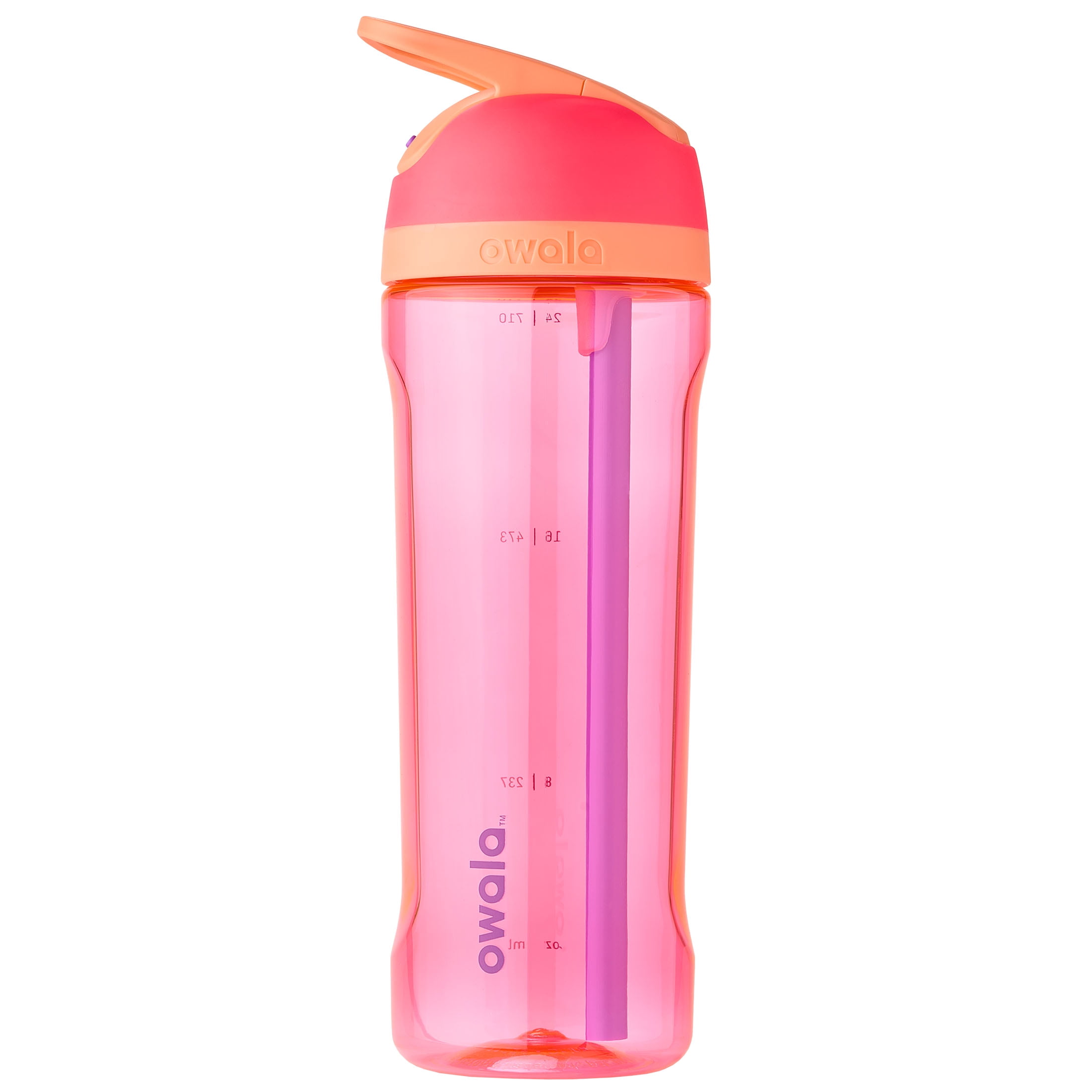 Owala Flip 25 oz Tritan Water Bottle Pink Hyper Flamingo with Carry Loop  and Locking Mechanism 
