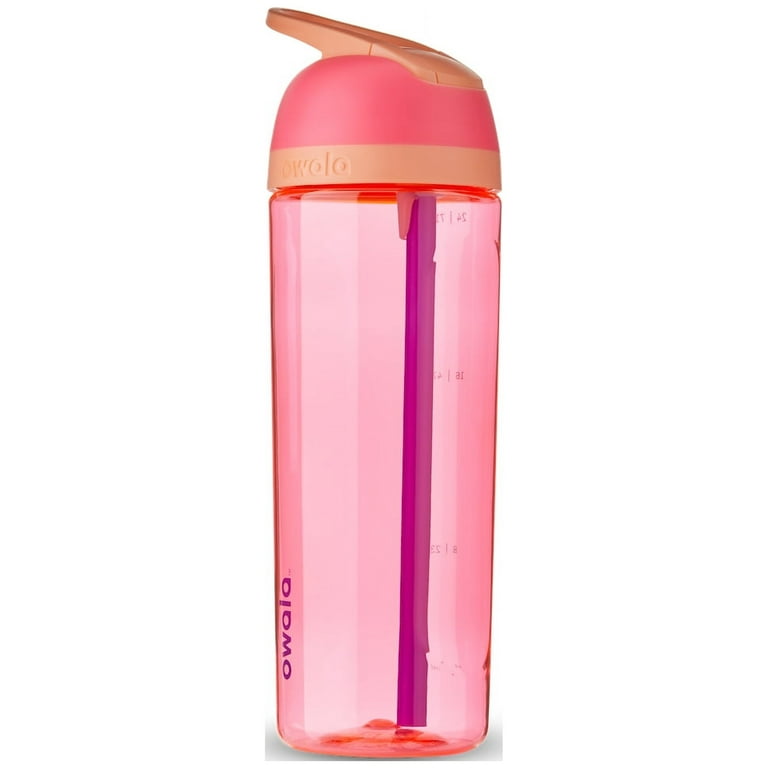 Owala Flip 25 oz Tritan Water Bottle Pink Hyper Flamingo with Carry Loop  and Locking Mechanism