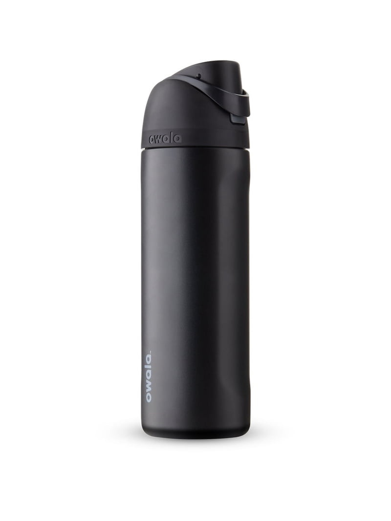 Owala FreeSip 24 oz Leakproof Metal Travel Water Bottle, Black