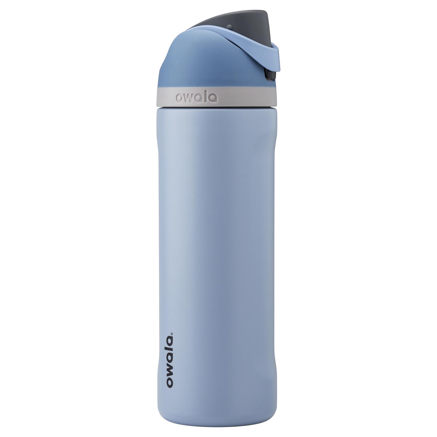 Gourde Isotherme Enfant 591 Ml En Acier Inoxydable - Avec Paille - Motif Fleurs Lilas Papillons - Sans BPA