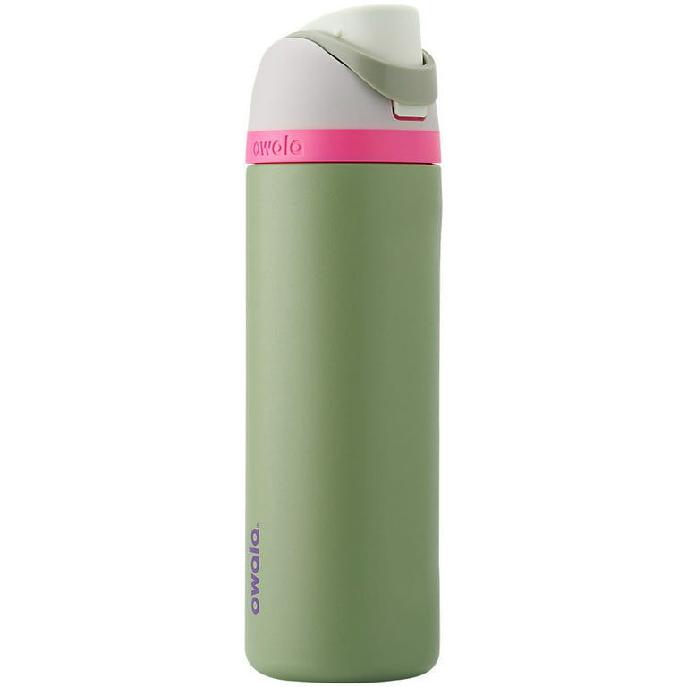 Owala FreeSip Insulated Stainless Steel Water Bottle, 24-Ounce, Neo Sage