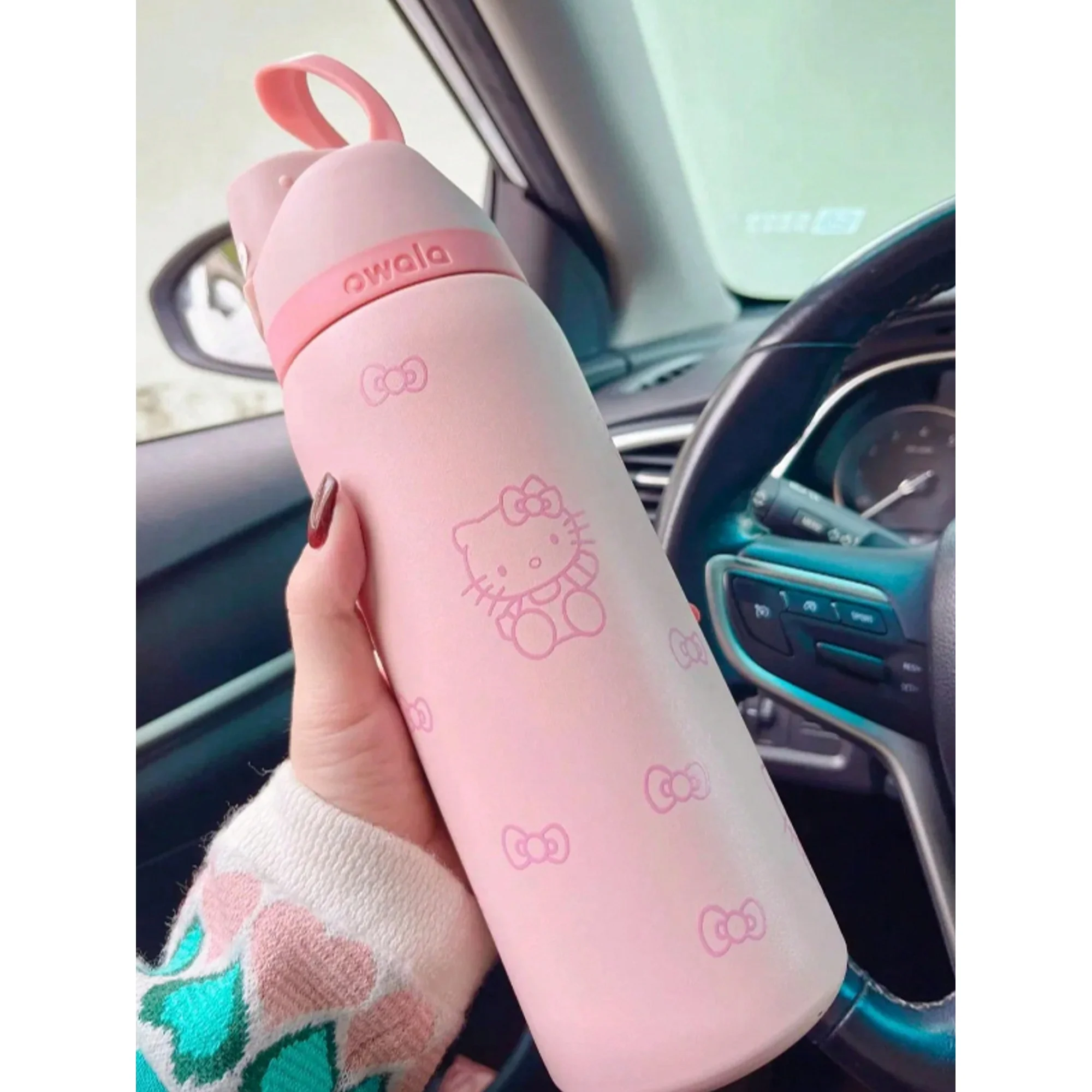 24oz Insulated Stainless Steel Water Bottle With Straw - Leakproof, BPA-Free, For Kids & Adults (Pink)
