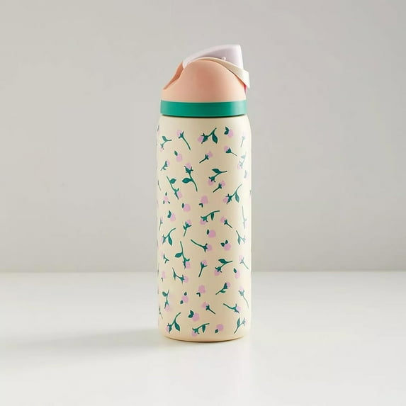 Owala FreeSip Insulated Stainless Steel Water Bottle with Straw for Sports, Travel, and School BPA-Free Sports Water Bottle, 32 oz, Beige
