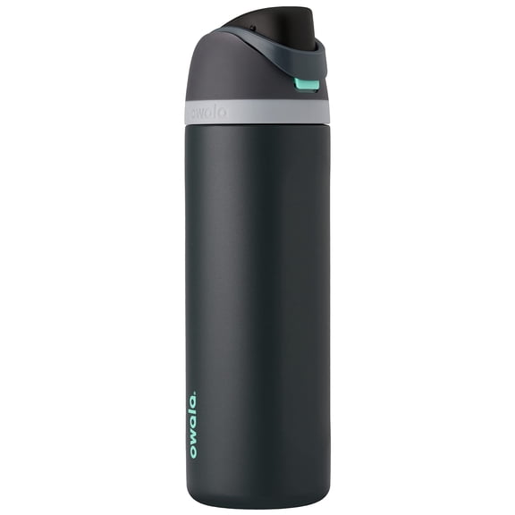 Owala FreeSip Insulated Stainless Steel Water Bottle with Straw for Sports and Travel, BPA-Free, 24oz, Foggy Tide