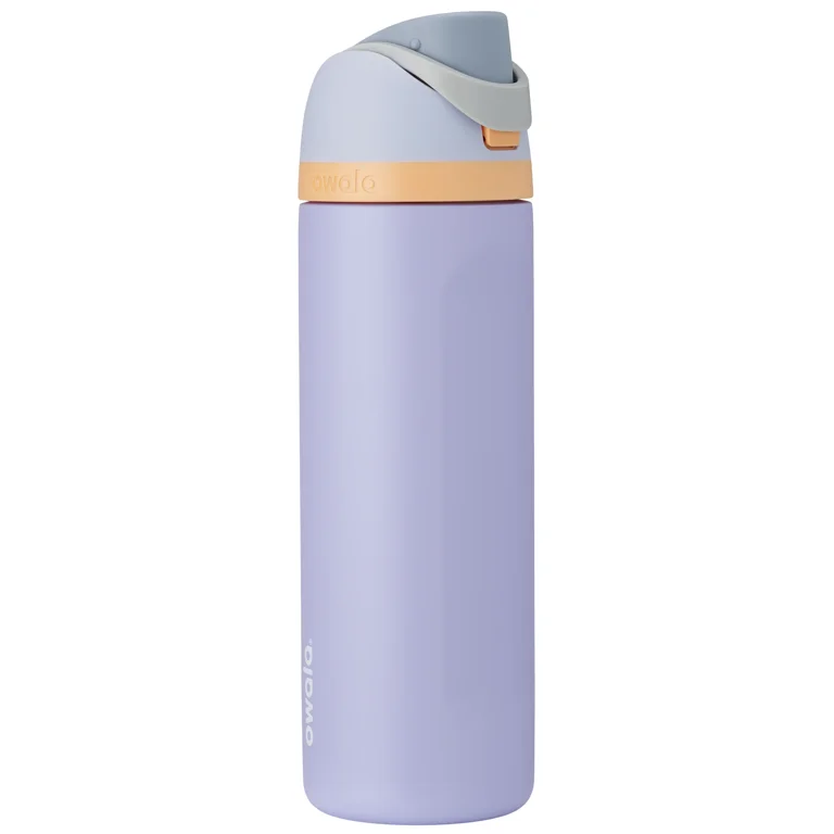 Owala FreeSip Stainless Steel Water Bottle, 24oz, Cloud 9
