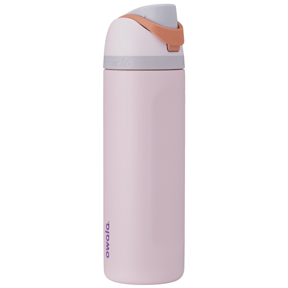 Owala FreeSip Stainless Steel Water Bottle, 24oz, Sugar Spice Pink