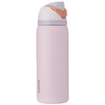 thumbnail interactive-video image 1 of Owala FreeSip Stainless Steel Water Bottle, 32oz, Sugar Spice Pink, 1 of 7