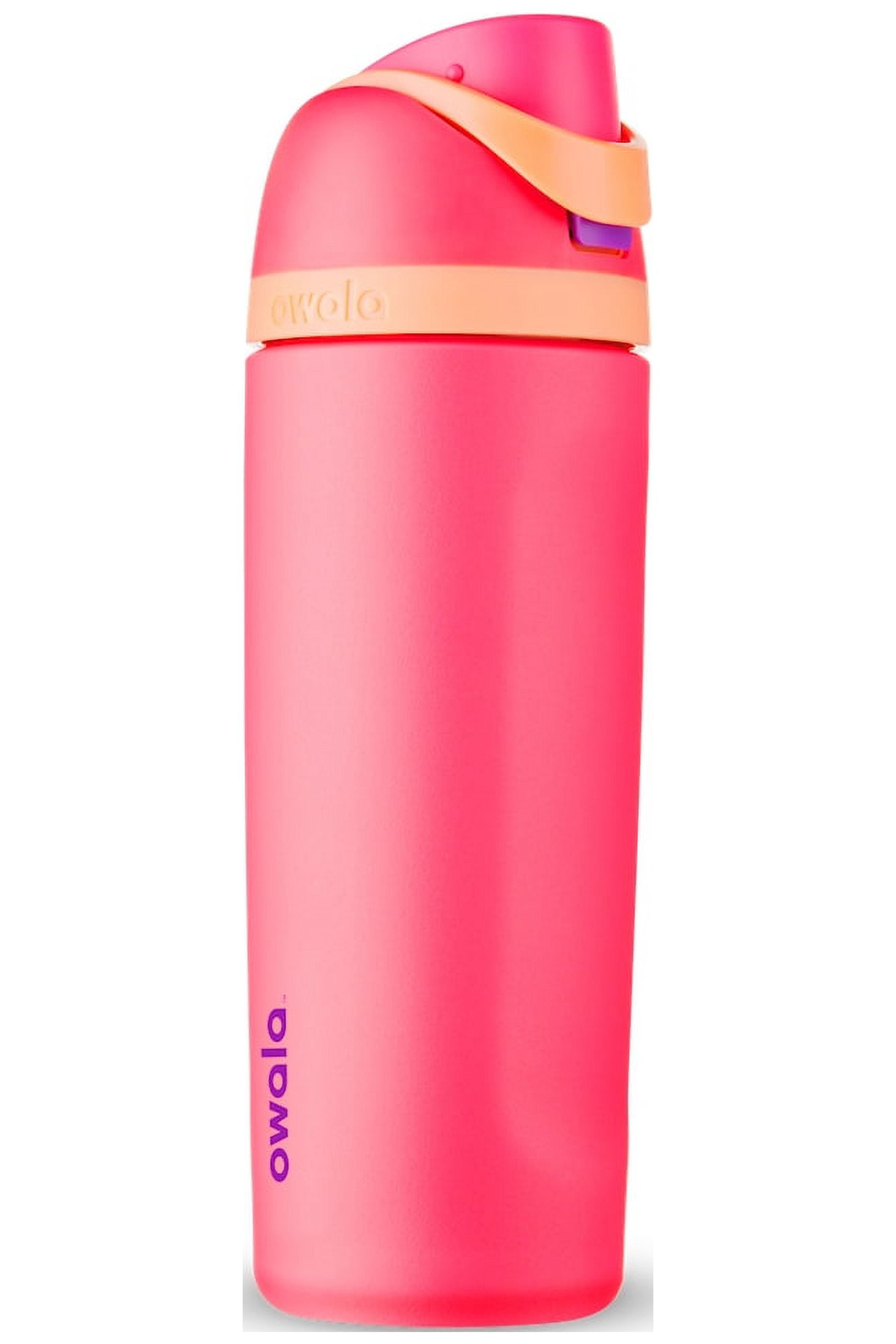 Owala FreeSip Water Bottle Stainless Steel, 32 Oz., Hyper Flamingo Pink