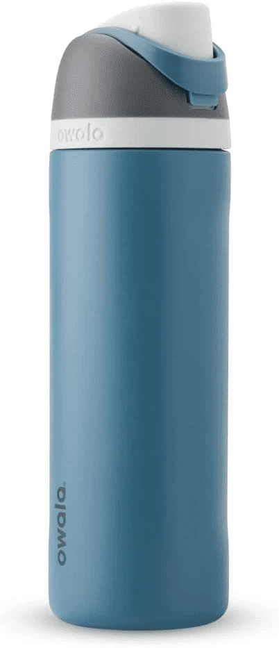 Owala FreeSip Stainless Steel Water Bottle, 24oz,Blue Oasis