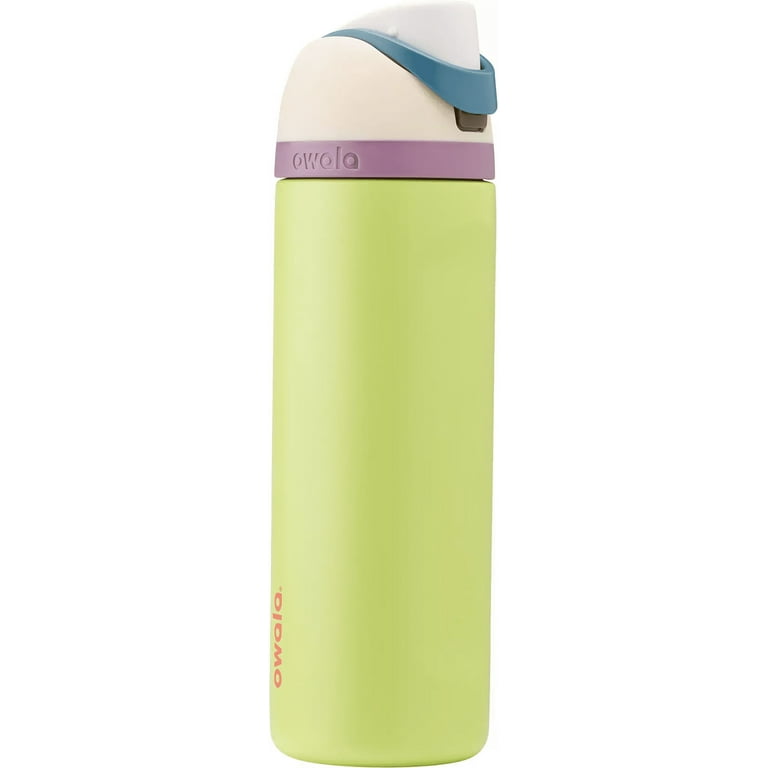 Owala FreeSip Stainless Steel Water Bottle, 24oz, Cloud Lime