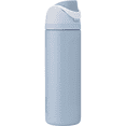thumbnail image 1 of Owala FreeSip Stainless Steel Water Bottle, 24oz, Sea Salt, 1 of 4