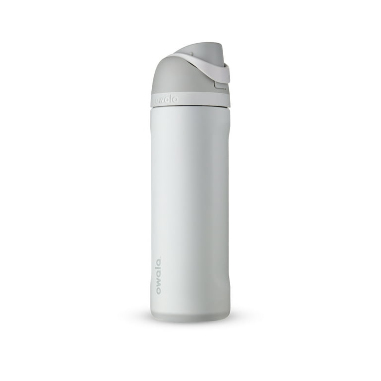 Owala FreeSip Stainless Steel Water Bottle, 24oz, White