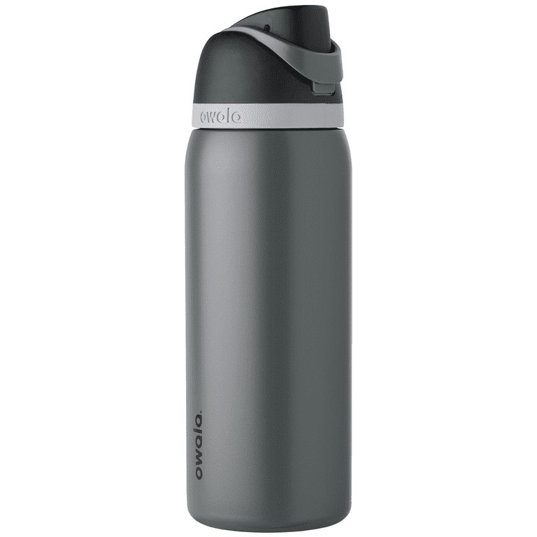Owala FreeSip Stainless Steel Water Bottle, 32oz Gray 