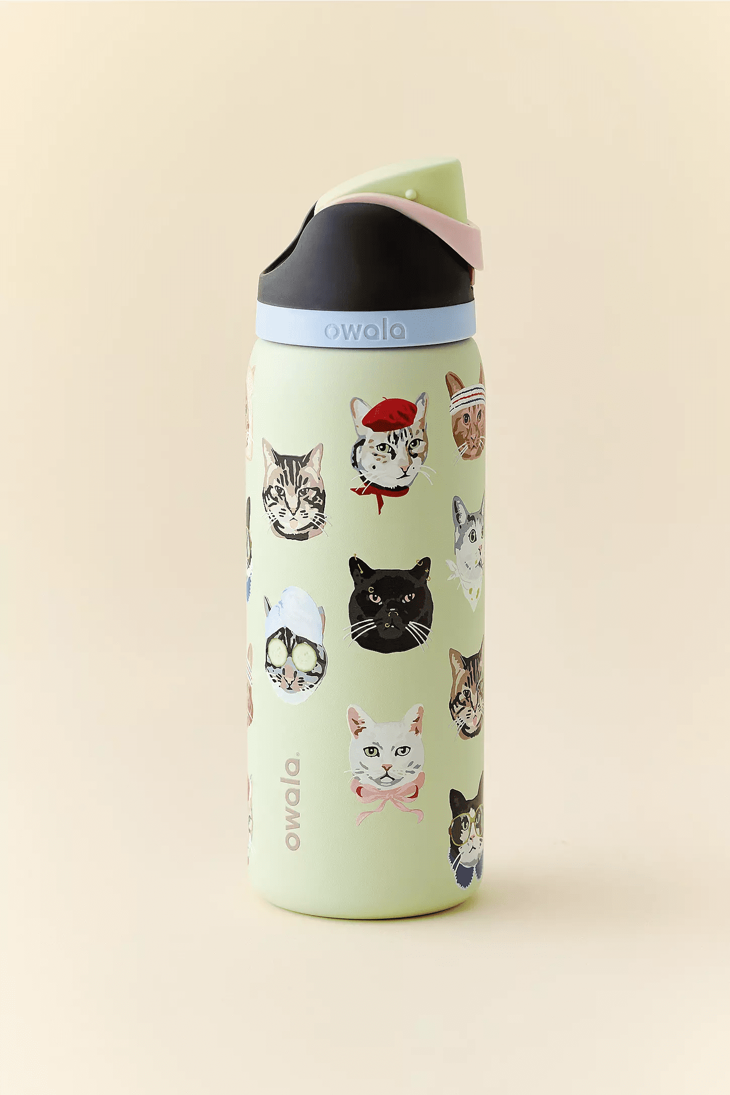 Owala FreeSip Stainless Steel Water Bottle, 32oz cat - Walmart.com