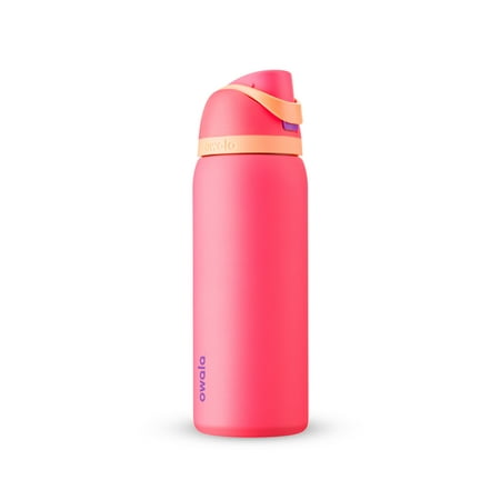 Owala - FreeSip Insulated Stainless Steel 32 oz. Water Bottle - Hyper Flamingo