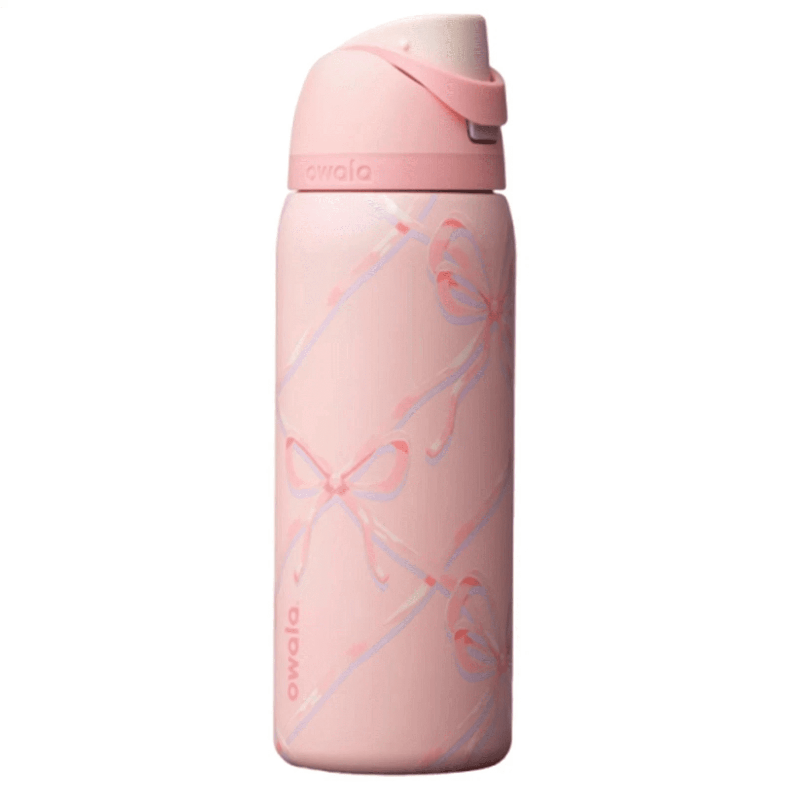 Owala HOLIDAY COLLECTION 32oz FreeSip Water Bottle, PINK SUGAR PLUM FAIRY BOWS