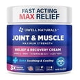 thumbnail image 1 of Owell Naturals Joint and Muscle Pain Relief Cream, 2 Oz, Sore Muscle Relief, Joint Pain, Non Greasy Formula, 1 of 5