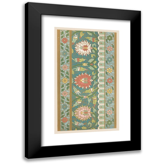 Owen Jones 10x14 Black Modern Framed Museum Art Print Titled - Examples of Chinese Ornament, Pl.24 (1867)