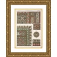 thumbnail image 1 of Owen Jones 11x14 Gold Ornate Wood Frame and Double Matted Museum Art Print Titled - Arabian No.4 (1856), 1 of 4