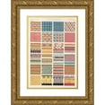 thumbnail image 1 of Owen Jones 13x18 Gold Ornate Wood Frame and Double Matted Museum Art Print Titled - Egyptian No. 8 (1856), 1 of 4