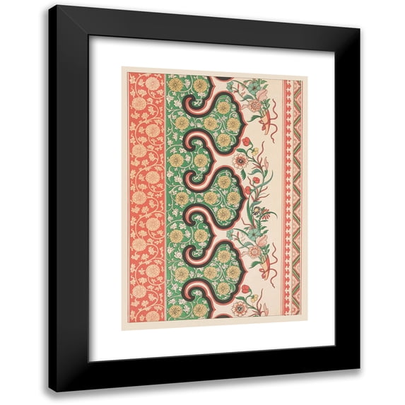 Owen Jones 14x18 Black Modern Framed Museum Art Print Titled - Examples of Chinese Ornament, Pl.83 (1867)