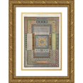 thumbnail image 1 of Owen Jones 14x18 Gold Ornate Wood Frame and Double Matted Museum Art Print Titled - Pompeian No.3 (1856), 1 of 4