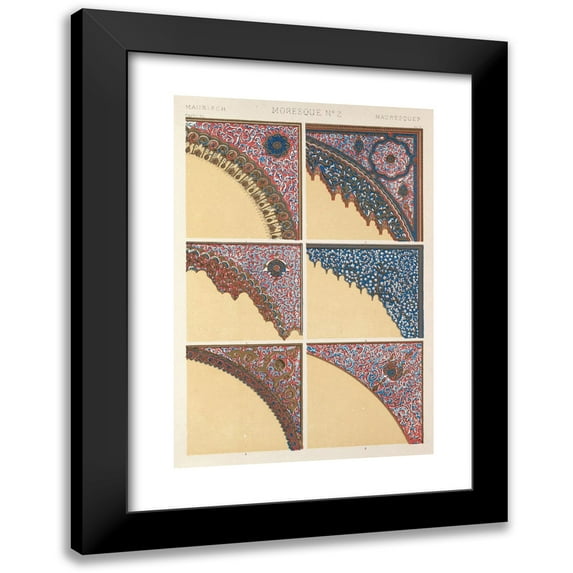 Owen Jones 17x24 Black Modern Framed Museum Art Print Titled - No.2 Morality (1856)