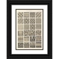 thumbnail image 1 of Owen Jones 17x24 Black Ornate Framed Double Matted Museum Art Print Titled: Indian No.1 (1856), 1 of 5