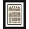 thumbnail image 1 of Owen Jones 18x24 Black Ornate Framed Double Matted Museum Art Print Titled: Arabian No.2 (1856), 1 of 5
