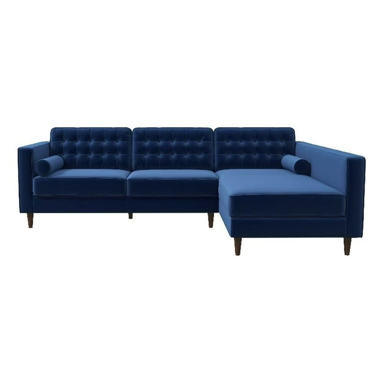 1/26迄 rikoao sofa navy VOUA 78-in Casual Navy Microfiber Sofa in the Couches, Sofas
