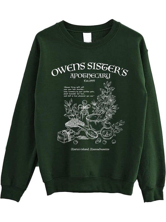 Owen Sisters Apothecary Sweatshirt - Magic Practical Basic Witch Halloween Sweater