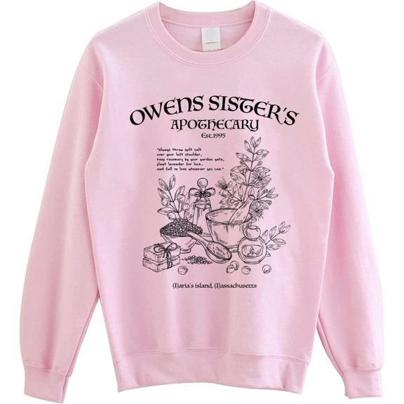 Owen Sisters Apothecary Sweatshirt - Magic Practical Basic Witch Halloween Sweater