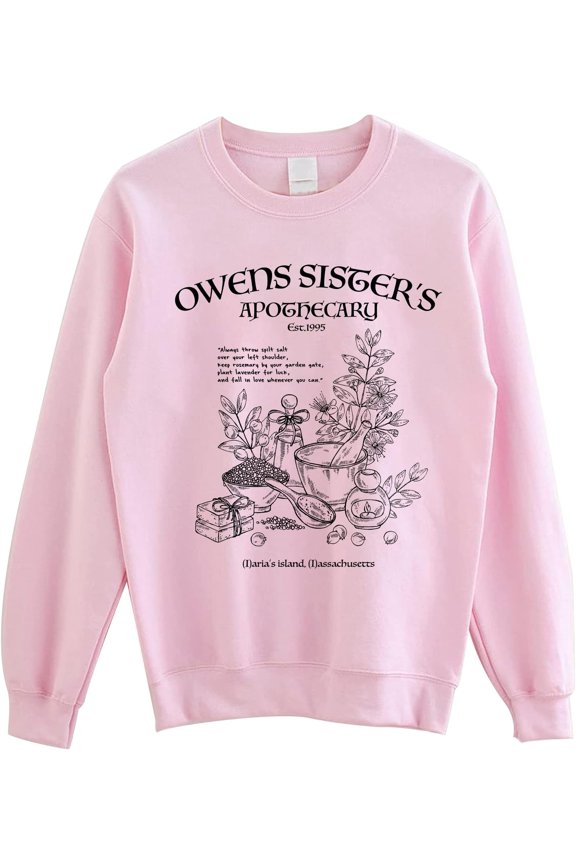Owen Sisters Apothecary Sweatshirt - Magic Practical Basic Witch Halloween Sweater