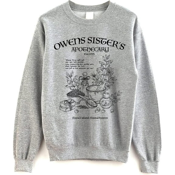 Owen Sisters Apothecary Sweatshirt - Magic Practical Basic Witch Halloween Sweater