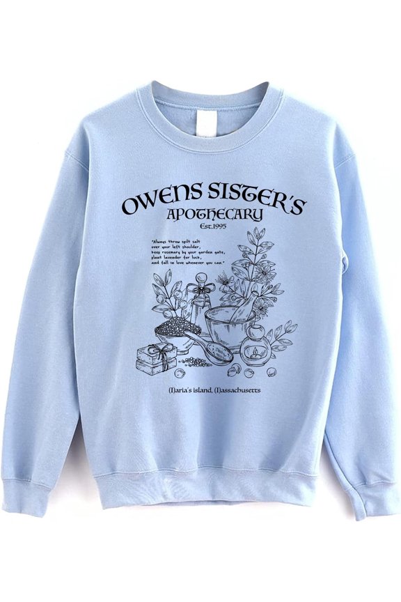 Owen Sisters Apothecary Sweatshirt - Magic Practical Basic Witch Halloween Sweater