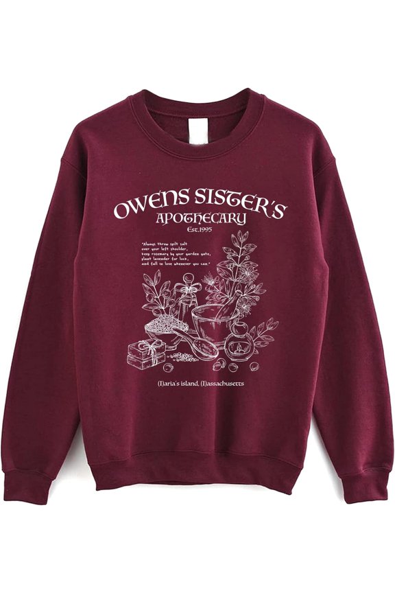 Owen Sisters Apothecary Sweatshirt - Magic Practical Basic Witch Halloween Sweater