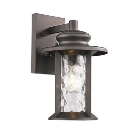Owen Transitional 1 Light Rubbed Bronze Outdoor Wall Sconce - 12 in.