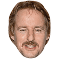 thumbnail image 1 of Owen Wilson (Moustache) Celebrity Mask, Flat Card Face, Fancy Dress Mask, 1 of 5