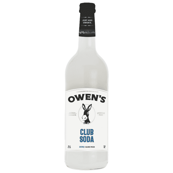 Owens Craft Mixers Club Soda HandA with Premium Ingredients Vegan & Gluten-Free Soda Mocktail and Cocktail Mixer