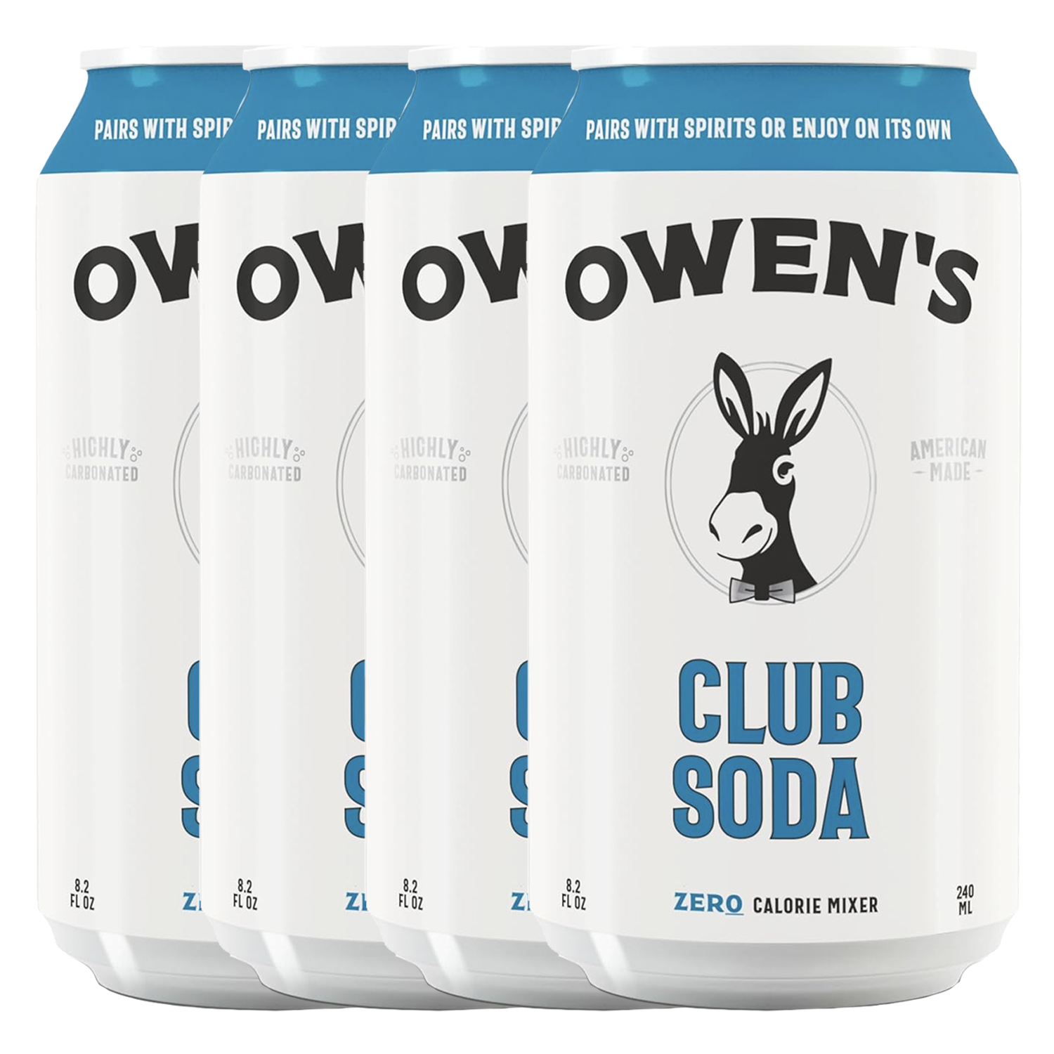 Owen’s Craft Mixers Club Soda HandA with Premium Ingredients Vegan