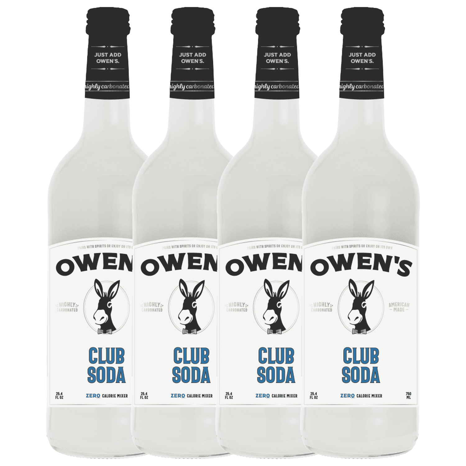 Owen’s Craft Mixers Club Soda HandA with Premium Ingredients Vegan