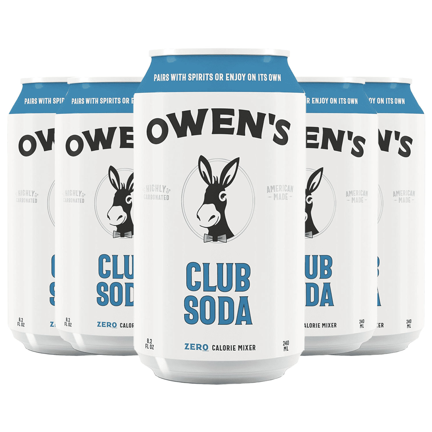 Owen’s Craft Mixers Club Soda HandA with Premium Ingredients Vegan
