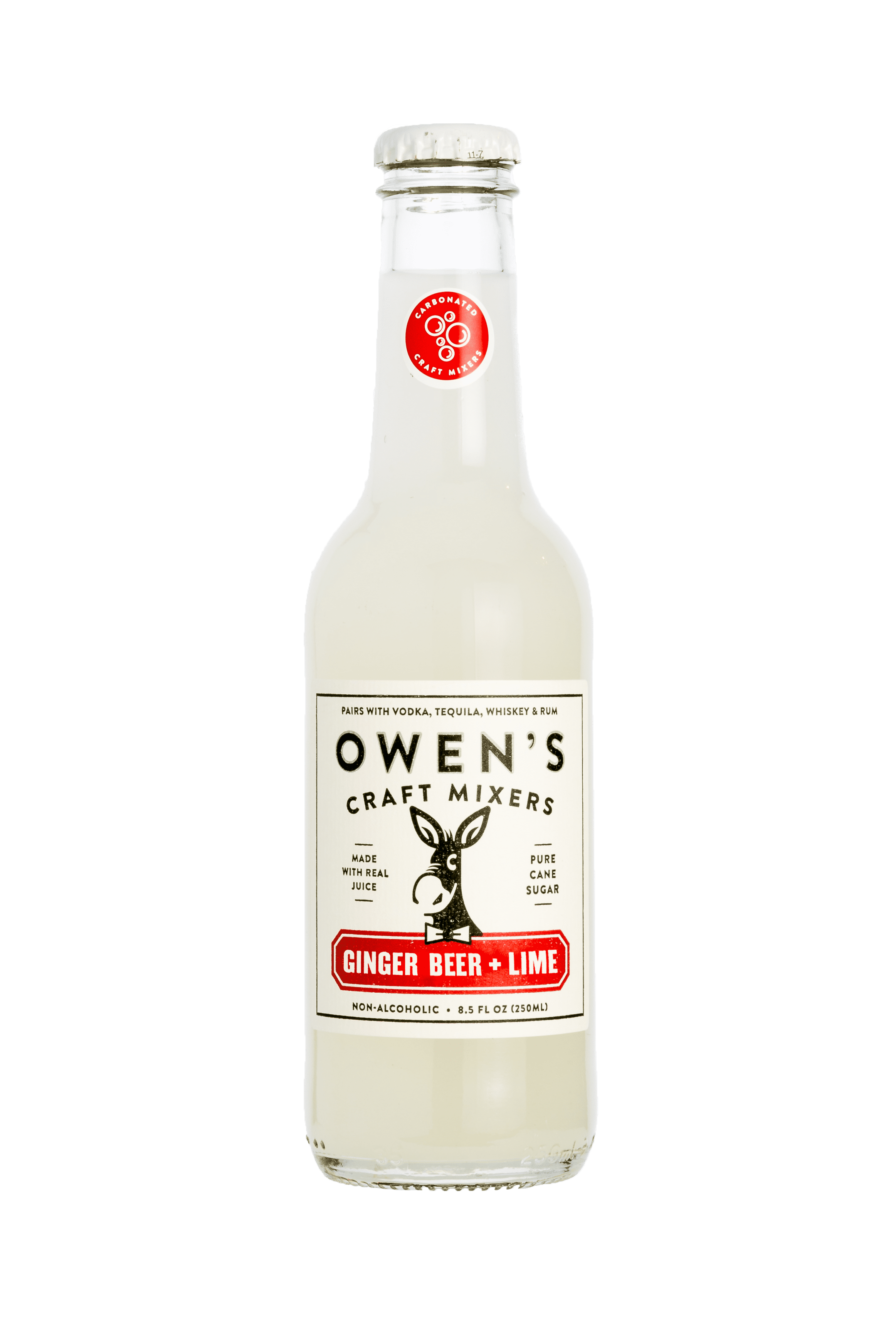 Owen's Craft Mixers Ginger Beer + Lime, 8.5 fl oz (12 Bottles